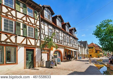 Neustadt An Der Weinstrasse, Germany - August 2022: Alley Called 'laustergasse' In Old Historic City