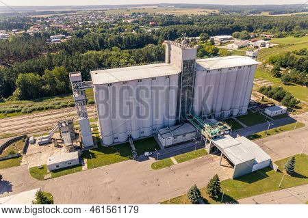 Agricultural Products Magazines In Lubycza Krolewska. Fields Forests And Villages. Vast Modern Farms