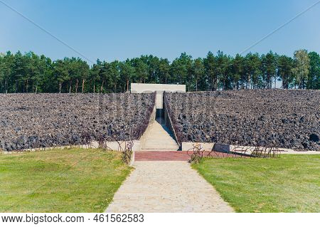 08.27.2022 - Belzec, Poland - Belzec Nazi Death Camp. Entrance To Nazi Death Camp Memorial Museum. S