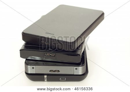 Кучу внешних Usb жестких дисков