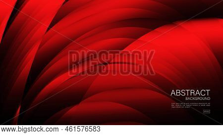 Red Abstract Wave Background, Wave Vector, Geometric Vector, Minimal Texture, Web Background, Red Co