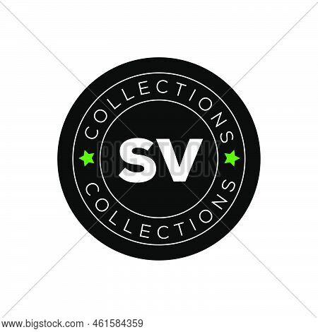 Sv Collections Vector Icon. Sv Company Letetring.