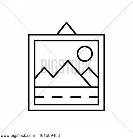 Simple Decoration Outline Vector Black Icon. Eps10. Isolated Decor Illustration. White Background.. 