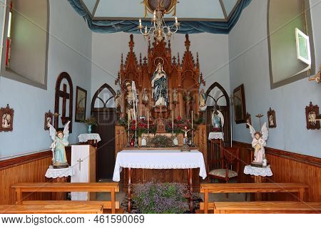 Playa San Marcos, Icod De Los Vinos, Tenerife, Spain, July 25, 2022: Interior Of The San Marcos Chur