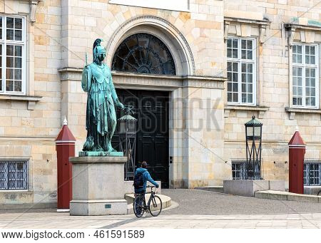 Christiansborg Palace In Copenhagen. Danish Parliament Folketinget.