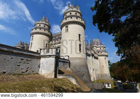 Pierrefonds Is A Castle Situated In The Commune Of Pierrefonds In The Oise Department In The Region 