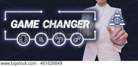 Inspiration Showing Sign Game Changer. Conceptual Photo Sports Data Scorekeeper Gamestreams Live Sco