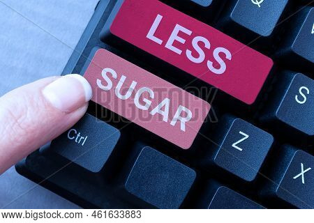 Writing Displaying Text Change The Game. Word For Lower Volume Of Sweetness In Any Food Or Drink Tha