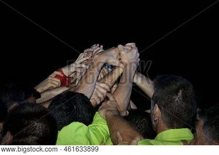 Union Of Hands Of The Castellers Of Catalonia