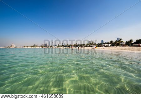 View Of Al Mamzar Beach Park In Dubai, United Arab Emirates