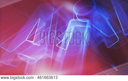 Artificial Intelligence Technology Ai Symbol Digital Concept 3D Illustration