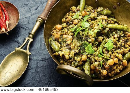 Kitchari, A Spicy Vegetarian Dish