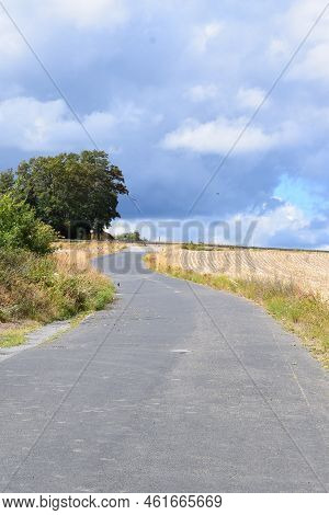 Small Road In The Fields During Late Summer