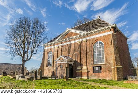 Historic Solwerd Church In Old Town Appingedam, Netherlands