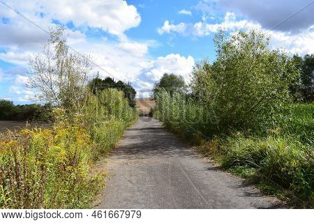 Dirt Road Between The Lakes In Nature Reserve