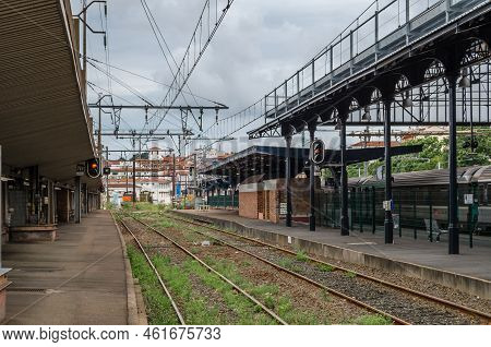Hendaye, France - August 16, 2013: Interior Of The Hendaye Train Station, In The South Of France, A