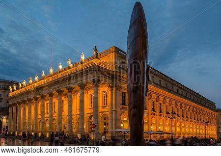 Bordeaux, France- August 16, 2013: Modern Sculpture 