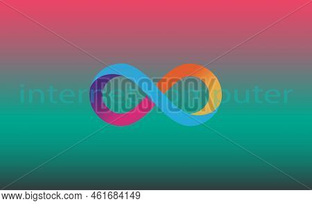 The Internet Computer Virtual Currency Logo. 3d Illustrations.