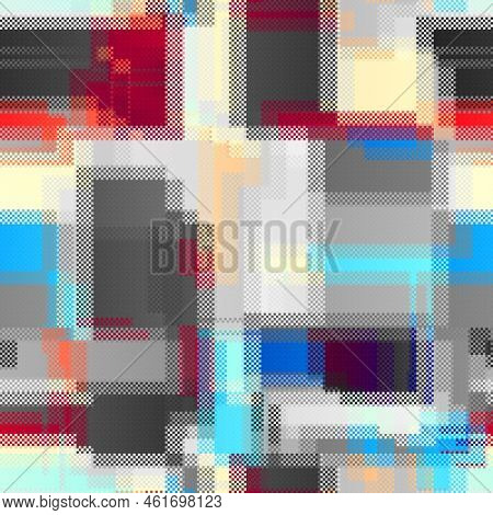 Pattern Of A Random Small Dots. Seamless Image