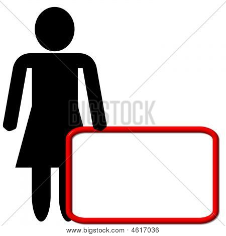 Donna con scacchiera vuota