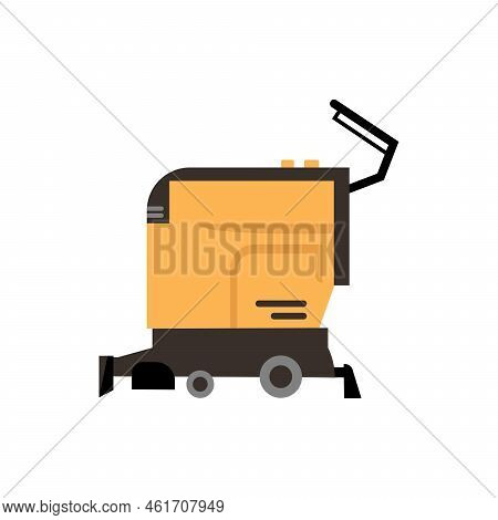 Hoover With Large Container For Dust, Isolated Cleaning Equipment For Home Or Office. Vacuum Cleaner