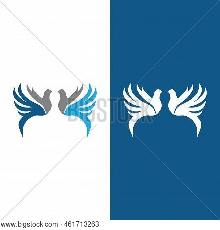 Dove Bird Logo Vector Design