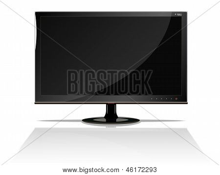 Svart Lcd bildskärm