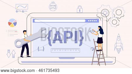Api Application Programming Interface Software Development Tool Api As A Symbol Of Finished Code Web