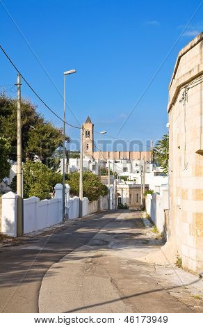 Alleyway. Santa Maria di Leuca. Puglia. Italy.