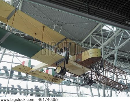 Bratislava, Slovakia - Circa September 2022: Caproni Ca 33 Italian Wwi Heavy Bomber Airplane At Stef
