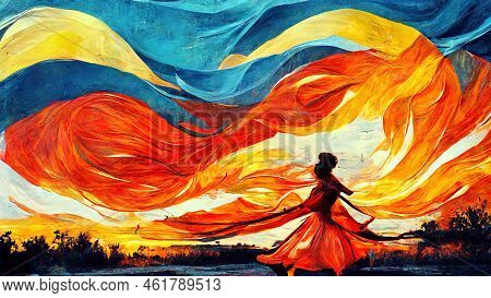 Salsa Dance Contest Poster, In Colorful Spain Art - Concept