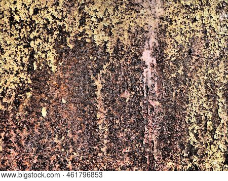 A Closeup Shot Of A Rusty Metal Surface. Corosion
