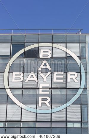 Lyon, France - September 6, 2020: Bayer Office Building. Bayer Is A German Multinational Chemical An