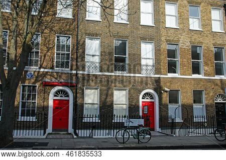 London, Uk - March 2022: View Of The Former Doughty Street Home Of The Novelist Charles Dickens Whic