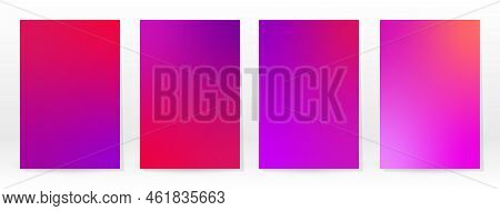 Minimal Poster. Pastel Soft. Pink Rose Gradient Set. Graphic Color Background. Blurred Mesh Texture.