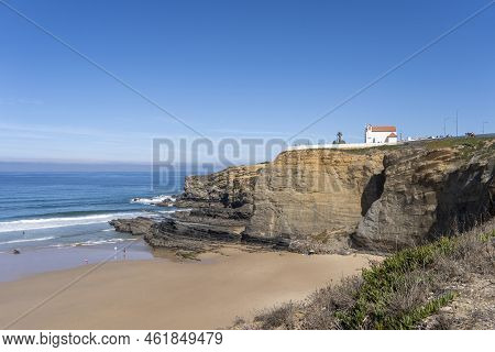 Beautiful Beach In Alentejo. Zambujeira Beach In Zambujeira Do Mar, Portugal.