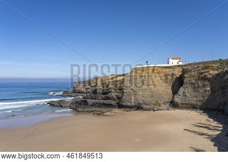 Beautiful Beach In Alentejo. Zambujeira Beach In Zambujeira Do Mar, Portugal.