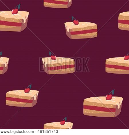 Seamless Pattern With Sweets.seamless Pattern Can Be Used For Wallpaper, Pattern Fills, Web Page Bac
