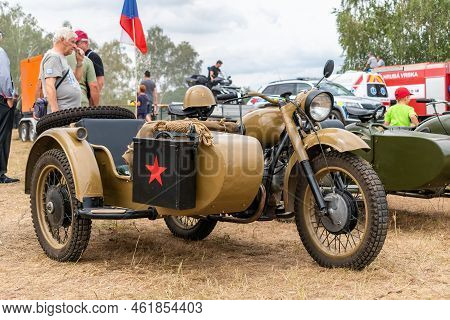 Hodonin - Panov, Czech Republic - July 20, 2022 Military Day Hodonin - Panov. Historical And Contemp
