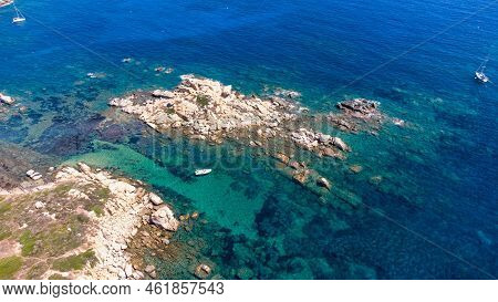 An Amazing Aerial View Of The Sardinian Coast.