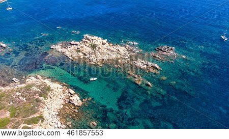 An Amazing Aerial View Of The Sardinian Coast.
