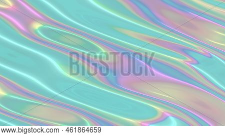 Light Pearlescent Texture Of Creases In The Fabric, 16x9 Landscape Orientation Background, 3d Render