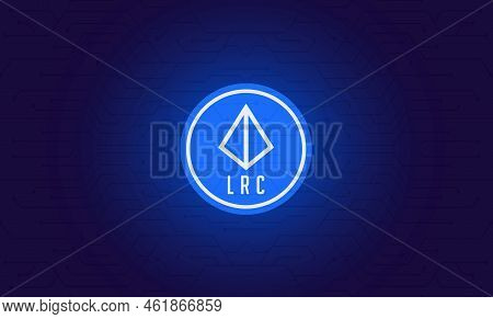 Loopring Virtual Currency Images. 3d Illustrations. Coin Logo