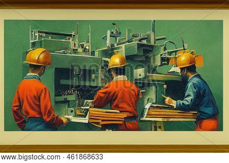 Bindery Machine Operators And Tenders , Painting Style