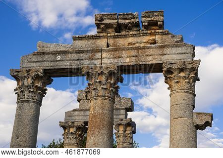 Mersin, Turkey - August, 10, 2021: Uzundzhaburch Ancient City Ruins