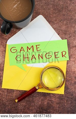 Sign Displaying Game Changer. Concept Meaning Sports Data Scorekeeper Gamestreams Live Scores Team A