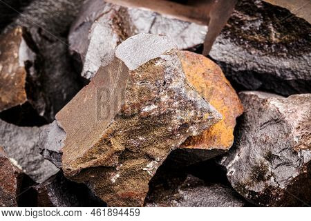 Hematite Ore, The Main Source Of Iron For Steelmaking, Raw Material For The Metallurgy And Syrurgica