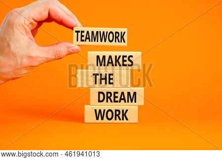 Teamwork image showing people collaborating on a project