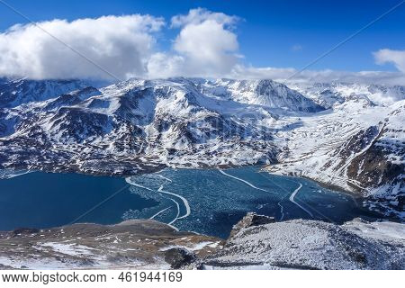 Mont-cenis Lake In The Vanoise Park, France