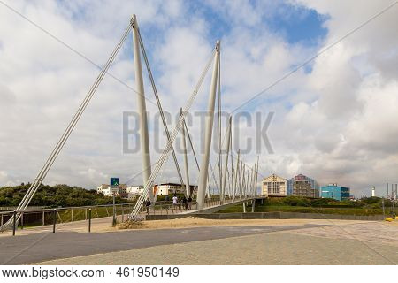 Dunkirk, France - 18 August 2018: Plage De Malo-les-bains, A Large Beach Known From Second World War